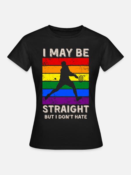Tennis LGBT Rights - Women's T-Shirt - black
