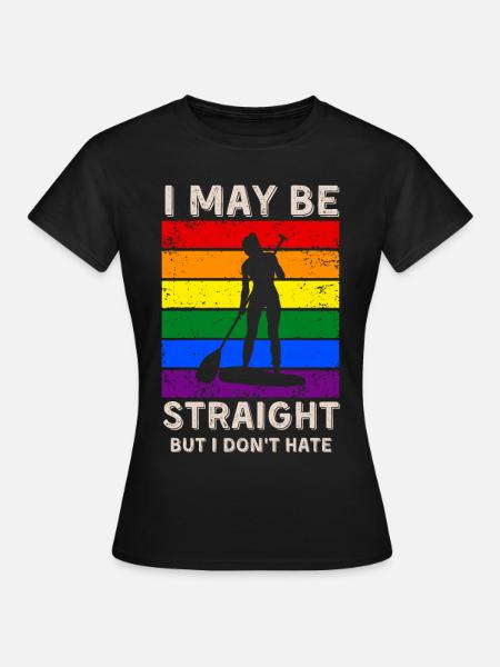 Paddleboard LGBT Rechte - Frauen T-Shirt - Schwarz