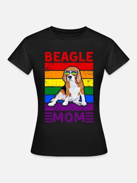 Beagle Mom LGBTQ - Frauen T-Shirt - Schwarz