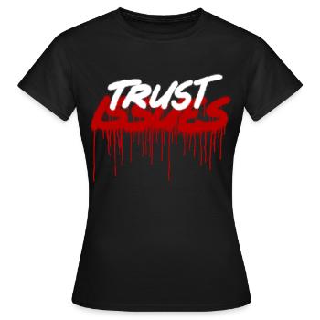 Problème de confiance Problèmes de confiance Problème de devis Spray - T-shirt Femme - noir - Devant - AI Model Female 172 dark (172cm)