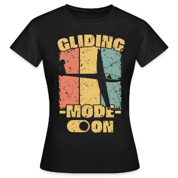 Rétro de glisse - T-shirt Femme - noir - Devant - AI Model Female 172 dark (172cm)