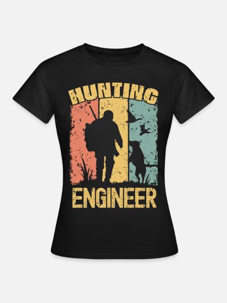 Jagdingenieur retro - Frauen T-Shirt - Schwarz