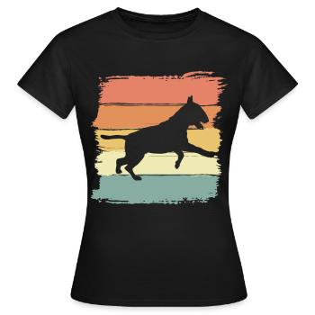 Pit-bull retro - Women's T-Shirt - black - Front - AI Model Female 172 dark (172cm)