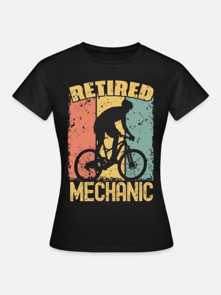 Fahrrad Mechaniker im Ruhestand - Frauen T-Shirt - Schwarz