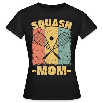 Squash Mom - Women's T-Shirt - black - Front - AI Model Female 172 dark (172cm)