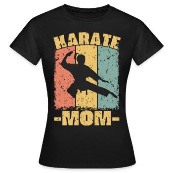Karate-Mutter - Frauen T-Shirt - Schwarz - Vorne - AI Model Female 172 dark (172cm)