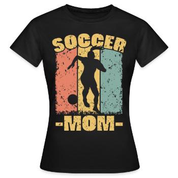 Soccer Mom - Women's T-Shirt - black - Front - AI Model Female 172 dark (172cm)