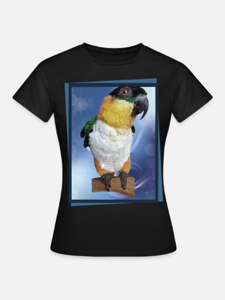 Der Schwarzkopf-Caique - Frauen T-Shirt - Schwarz