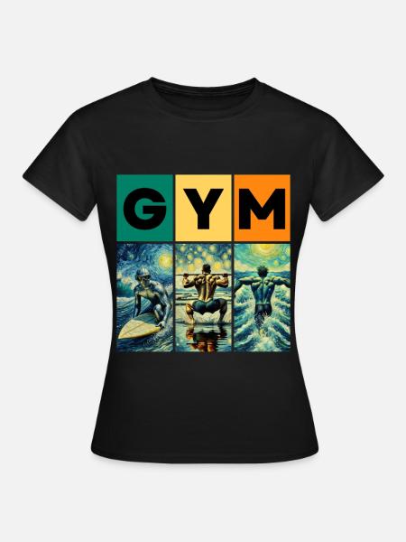 GYM - Dame-T-shirt - sort