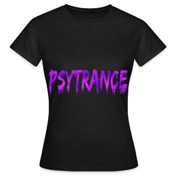 Psytrance Goa Trance - T-shirt Femme - noir - Devant - AI Model Female 172 dark (172cm)