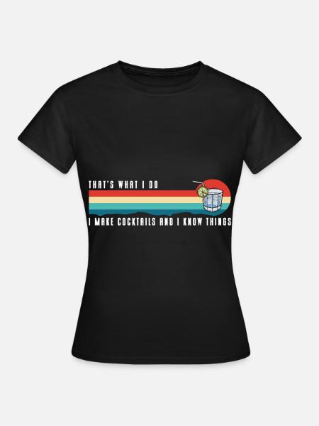 Cocktail Getränk Mischgetränk - Frauen T-Shirt - Schwarz