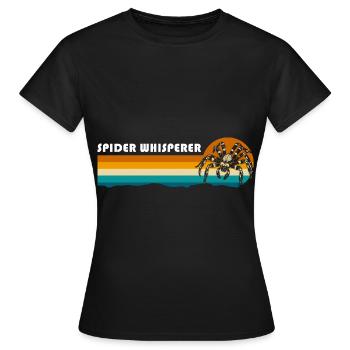 Spinne Netz Biss - Frauen T-Shirt - Schwarz - Vorne - AI Model Female 172 dark (172cm)
