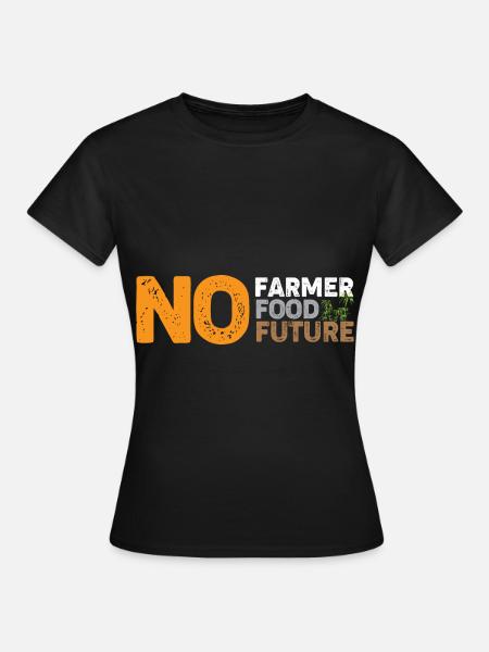 Landwirt Landwirtschaft Bauer Traktor Bauernhof - Dame-T-shirt - sort