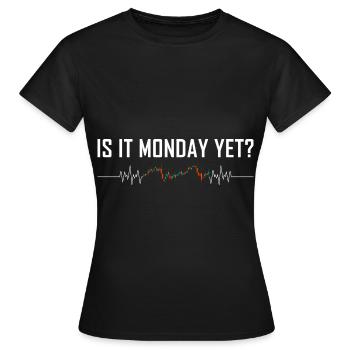 Stock Market - Women's T-Shirt - black - Front - AI Model Female 172 dark (172cm)