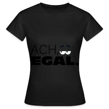 Drôle disant chemise Oh peu importe avec un regard agacé - T-shirt Femme - noir - Devant - AI Model Female 172 dark (172cm)