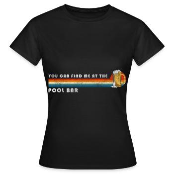 Pool Party Bathing Party Time - Women's T-Shirt - black - Front - AI Model Female 172 dark (172cm)
