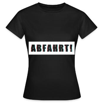 Departure Party Club Saufen Tour Gift - Women's T-Shirt - black - Front - AI Model Female 172 dark (172cm)