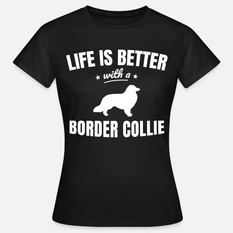Border Collie - Women's T-Shirt - black