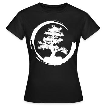 bonsai - Women's T-Shirt - black - Front - AI Model Female 172 dark (172cm)
