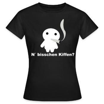 N bit of smoking weed - Women's T-Shirt - black - Front - AI Model Female 172 dark (172cm)