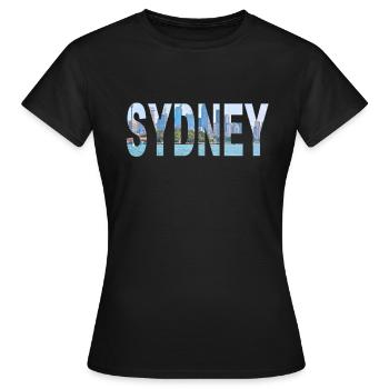 Sydney - T-shirt Femme - noir - Devant - AI Model Female 172 dark (172cm)