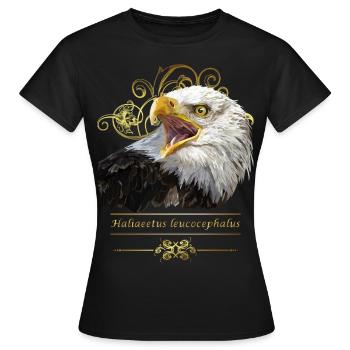 Weißkopfseeadler - Frauen T-Shirt - Schwarz - Vorne - AI Model Female 172 dark (172cm)