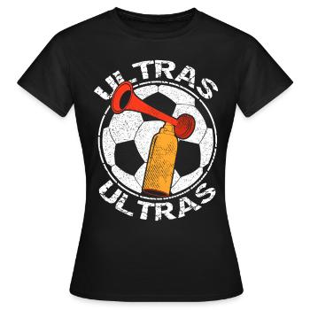 Fußball Ultras Fanfare - Frauen T-Shirt - Schwarz - Vorne - AI Model Female 172 dark (172cm)