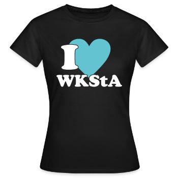 Ich Liebe WKStA Politik Skandal Kurz Shirt - Frauen T-Shirt - Schwarz - Vorne - AI Model Female 172 dark (172cm)