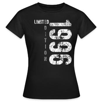 Limited Edition 1996 Geburtstag Jahrgang 1996 - Frauen T-Shirt - Schwarz - Vorne - AI Model Female 172 dark (172cm)