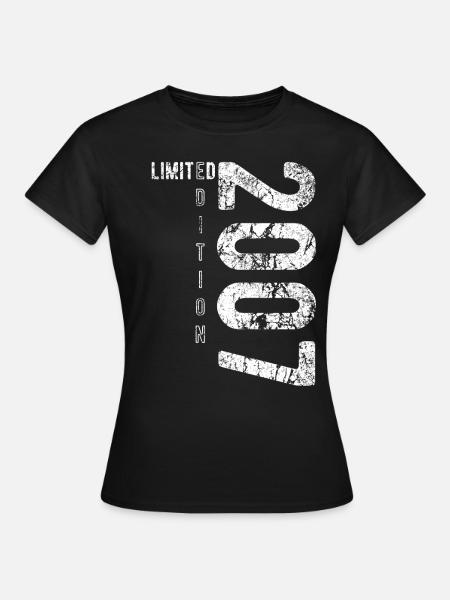 Limited Edition 2007 Geburtstag Jahrgang 2007 - Frauen T-Shirt - Schwarz