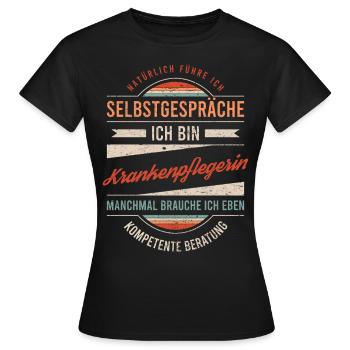 Krankenpflegerin Arbeitskollege Kollege Geschenk - Frauen T-Shirt - Schwarz - Vorne - AI Model Female 172 dark (172cm)