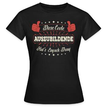 Diese Coole Auszubildende Geschenk Kollegen Spruch - Frauen T-Shirt - Schwarz - Vorne - AI Model Female 172 dark (172cm)
