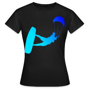 Kitesurf kitesurf kitesurf hommes kitesurfers - T-shirt Femme - noir - Devant - AI Model Female 172 dark (172cm)