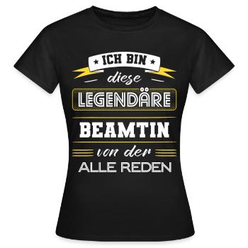 Ich Bin Diese Legendäre Beamtin Geschenk - Frauen T-Shirt - Schwarz - Vorne - AI Model Female 172 dark (172cm)