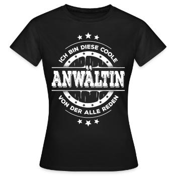 Anwältin Kollegin Geburtstag Jurastudium Geschenk - Frauen T-Shirt - Schwarz - Vorne - AI Model Female 172 dark (172cm)