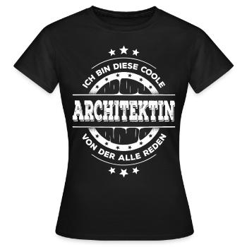 Architektin Geburtstag Architektur Geschenk - Frauen T-Shirt - Schwarz - Vorne - AI Model Female 172 dark (172cm)