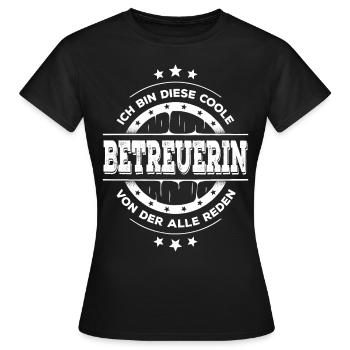 Betreuerin Geburtstag Betreuertätigkeit Geschenk - Frauen T-Shirt - Schwarz - Vorne - AI Model Female 172 dark (172cm)