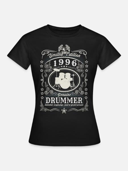 Vintage 1996 rumpalin syntymäpäivälahjaharrastus - Naisten t-paita - musta