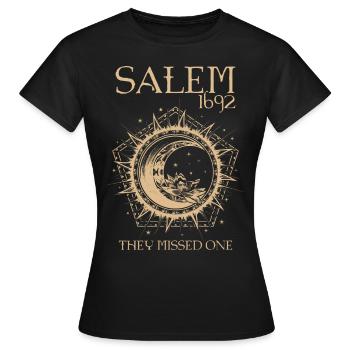 Salem 1692 Ils ont manqué un procès de sorcières Witch Moon - T-shirt Femme - noir - Devant - AI Model Female 172 dark (172cm)