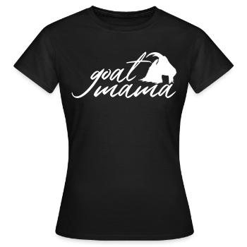 Chèvre maman cadeau chèvre chèvre amant en disant - T-shirt Femme - noir - Devant - AI Model Female 172 dark (172cm)
