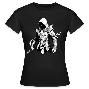 Assassine - Frauen T-Shirt - Schwarz - Vorne - AI Model Female 172 dark (172cm)