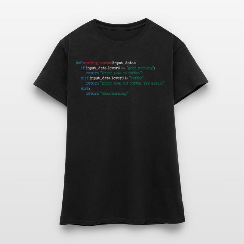 Programmeur Café Code Informatique Cadeau T-shirt Femme