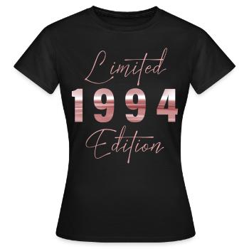 Minimalist Limited 1994 Edition Geburtstag Pastel - Frauen T-Shirt - Schwarz - Vorne - AI Model Female 172 dark (172cm)