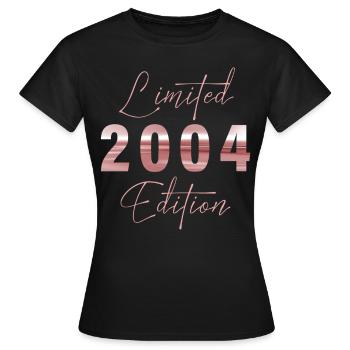 Minimalist Limited 2004 Edition Geburtstag Pastel - Frauen T-Shirt - Schwarz - Vorne - AI Model Female 172 dark (172cm)
