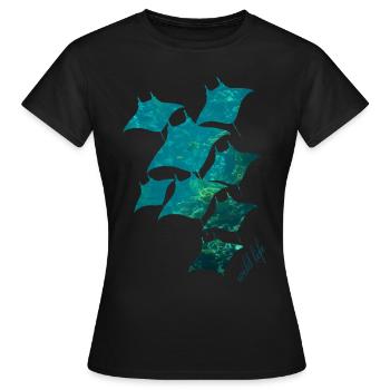 Raies Wildlife - T-shirt Femme - noir - Devant - AI Model Female 172 dark (172cm)