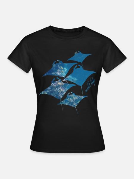 Raies Wildlife - T-shirt Femme - noir