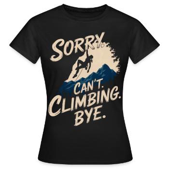 Escalade Escalade libre Escalade de rocher pour femmes - T-shirt Femme - noir - Devant - AI Model Female 172 dark (172cm)
