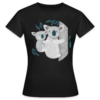 Koala - Women's T-Shirt - black - Front - AI Model Female 172 dark (172cm)