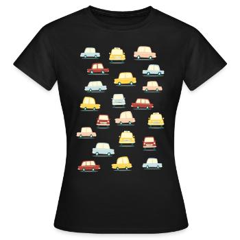 Voitures anciennes - T-shirt Femme - noir - Devant - AI Model Female 172 dark (172cm)