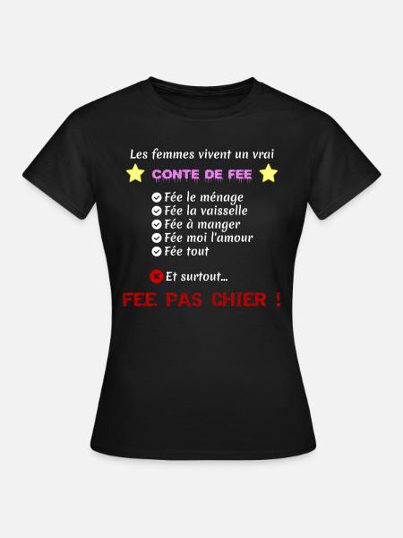 conte de fee - T-shirt Femme - noir